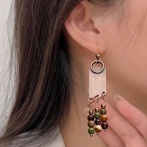 Elegant Beaded Boho Tassel Earrings